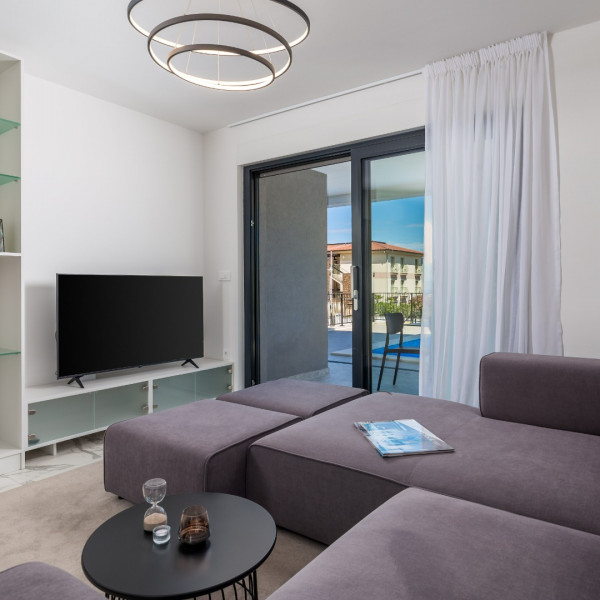 Living room, VILA E - Malinska, Hadrie - Experience Elevated Malinska, Krk