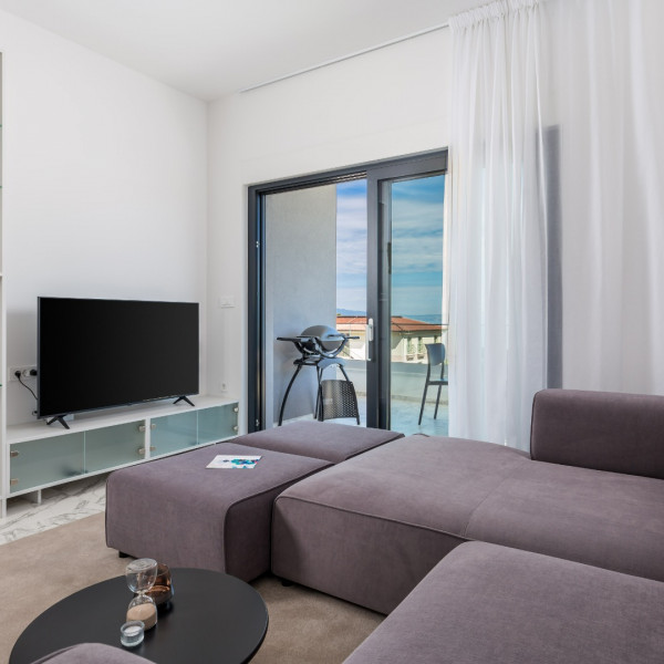 Living room, VILA E - Malinska, Hadrie - Experience Elevated Malinska, Krk